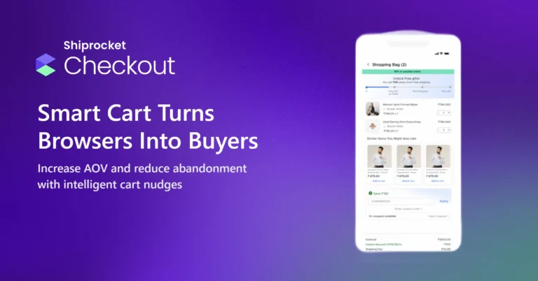 How Shiprocket Smart Cart boost conversions on Shopify