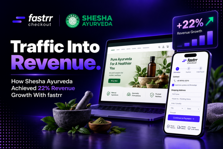 How Shesha Ayurveda Achieved 22% Revenue Growth with fastrr Checkout